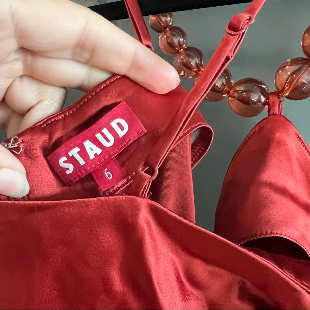 Staud Cadence Maxi Dress in Rust red Size 6 - Picture 13 of 14
